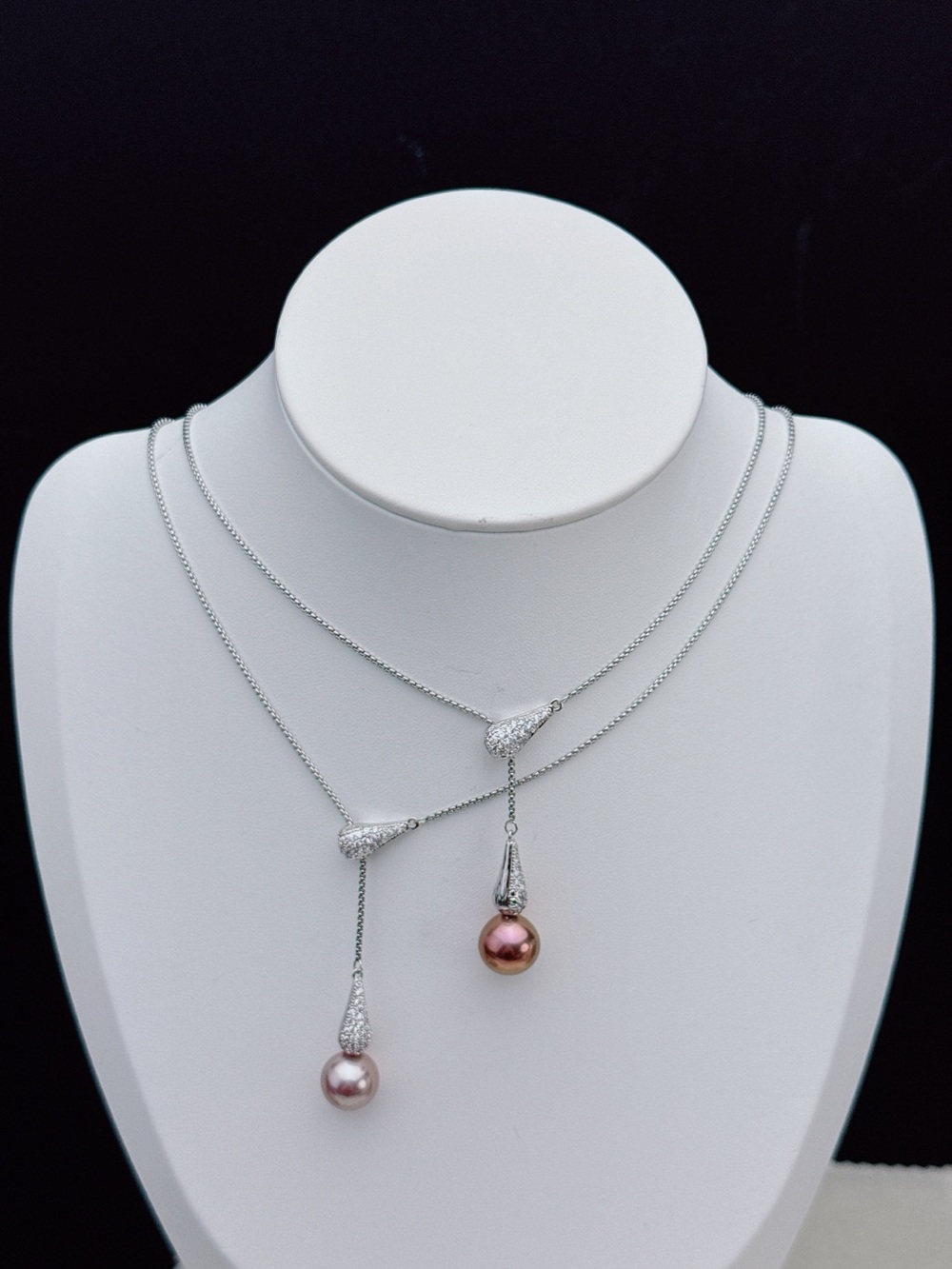 High Quality 11-12mm Edison Freshwater Pearl Long Adjustable Necklace 28” 26X470 - Picture 9 of 9